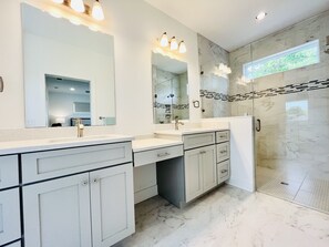 Shower, hair dryer