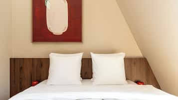 Studio, terras | 1 slaapkamer, luxe beddengoed, een kluis op de kamer