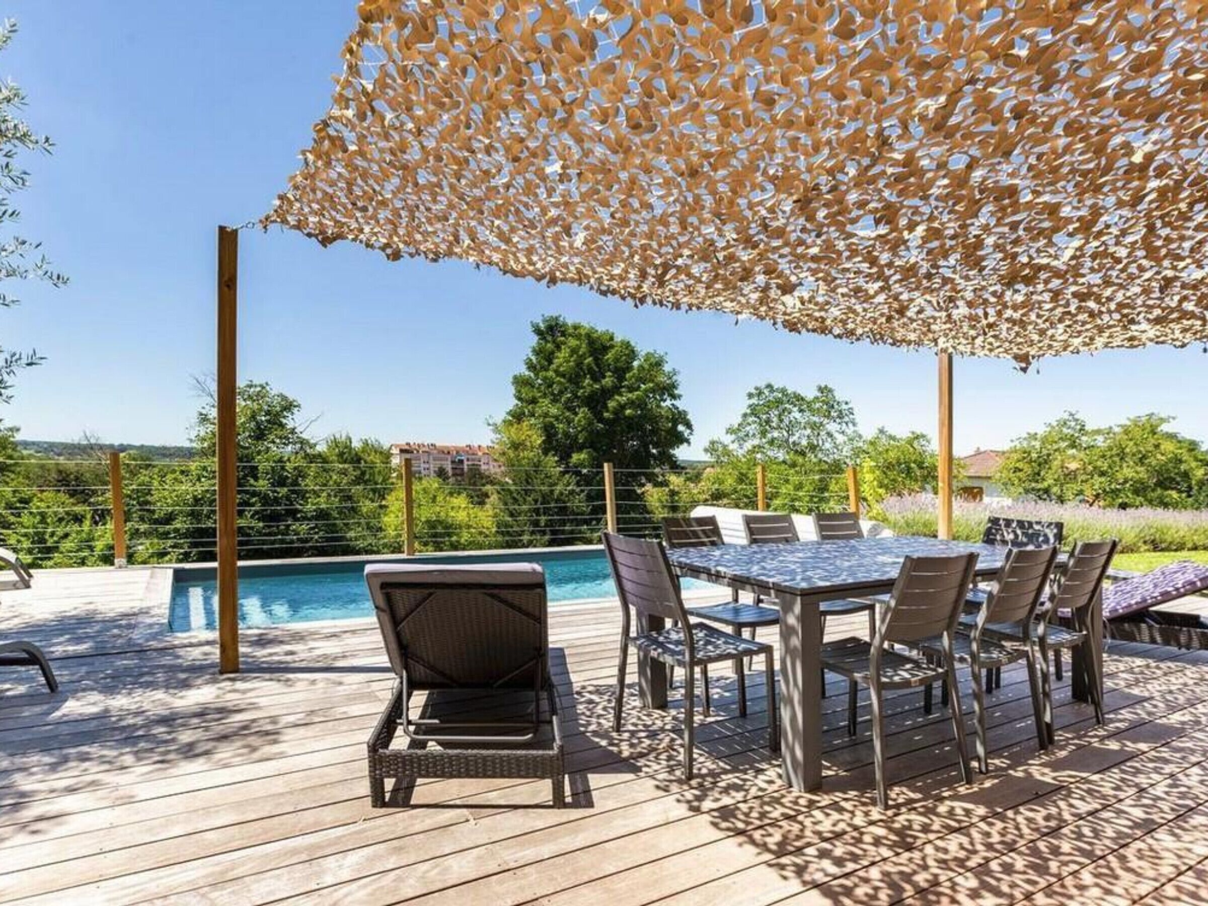 A heated pool