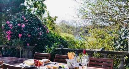 The Old School House, with 8 person hot tub.