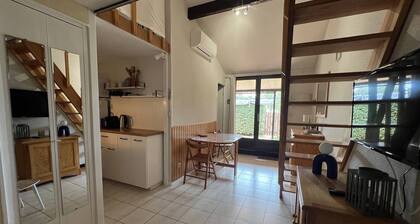 Villa T2+Mezzanine Climatisée, Piscine, Proche Plage, La Franqui