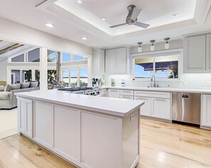 Fridge, oven, stovetop, dishwasher