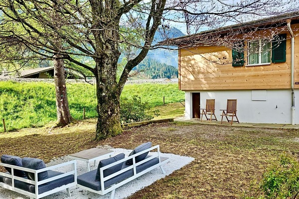 Charming Rougemont chalet with a serene alpine yard