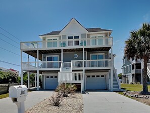 Exterior - The Salty Seahorse | Across from Beach + Views! (North Topsail Beach)
