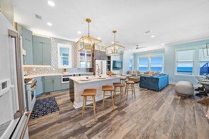Fridge, microwave, oven, stovetop - "Shore Thing" Brand New Beachfront Rental Home in Panama City Beach - Perfect for Group Getaway! (Panama City)