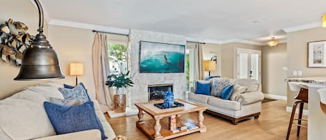 Smart TV, video games, DVD player, table football