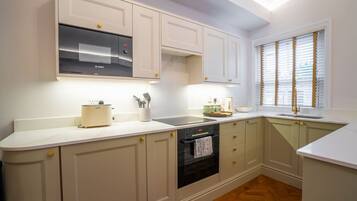 Microwave, oven, stovetop, dishwasher