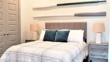 1 bedroom, iron/ironing board, travel crib, WiFi