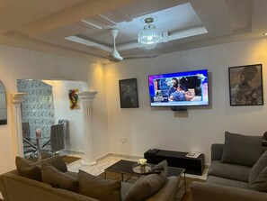Apartment, 2 Bedrooms, Smoking, Balcony | Living area