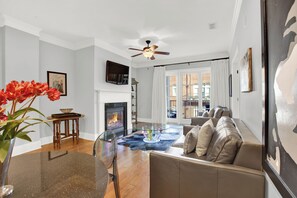 Condo, Multiple Beds (Charm on Bay) | Living area - Charm on Bay (Savannah)