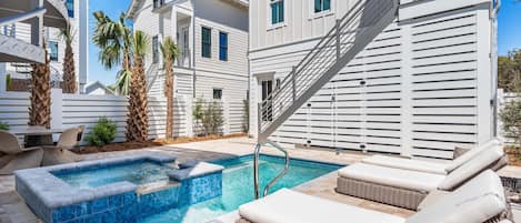 A heated pool