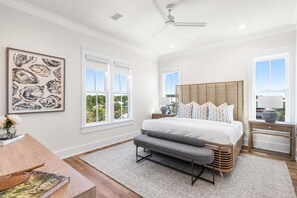 8 bedrooms, iron/ironing board, WiFi, bed sheets - Expansive Designer Home with Gulf Views, One Min to Beach, Pool, LSV, Bikes (Santa Rosa Beach)