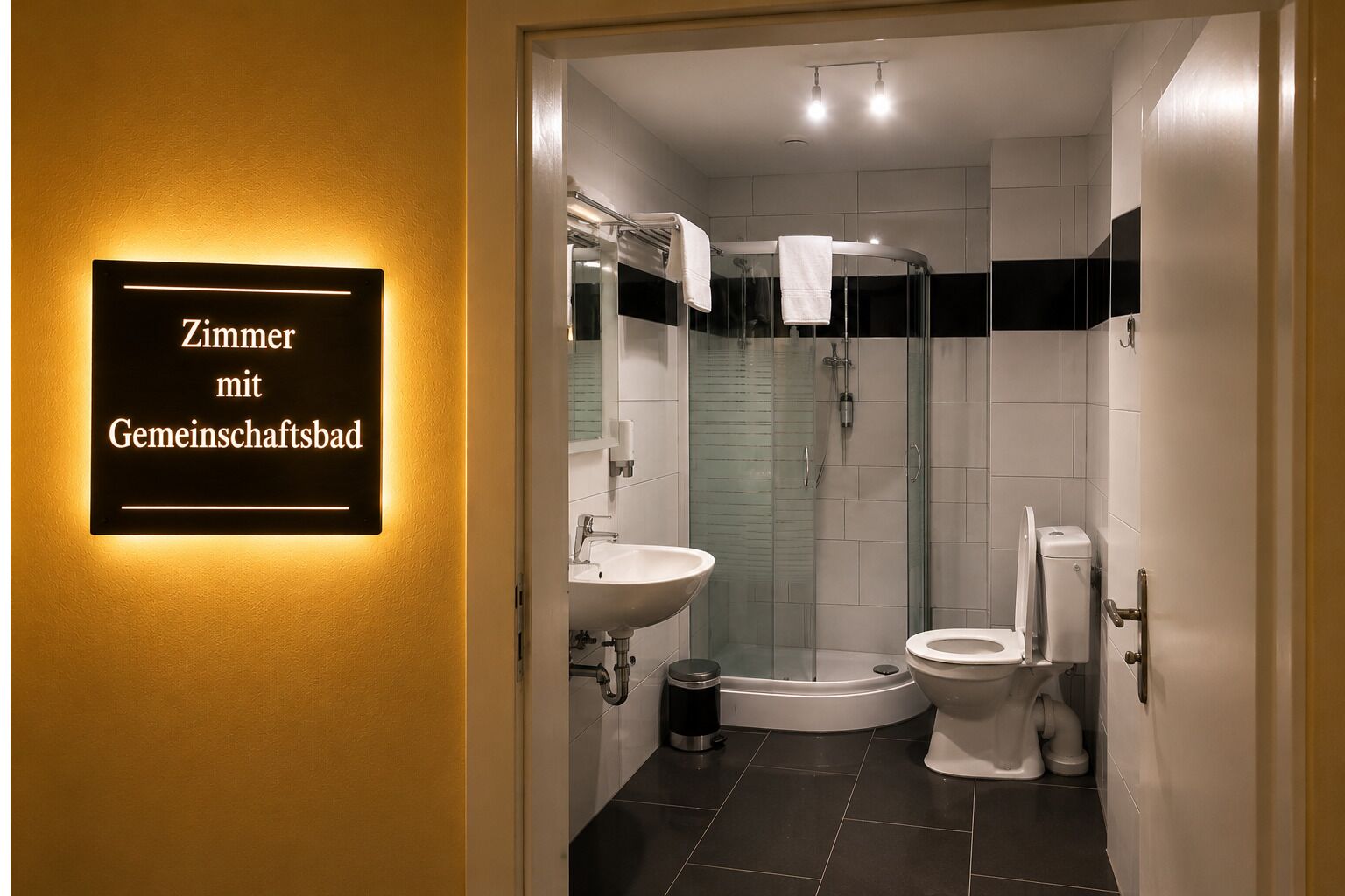 Economy Double Room | Bathroom | Hair dryer, towels, soap, shampoo