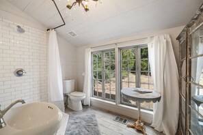Bathroom - Rustic Charm in our Quaint Round Top Farmhouse! (Round Top)