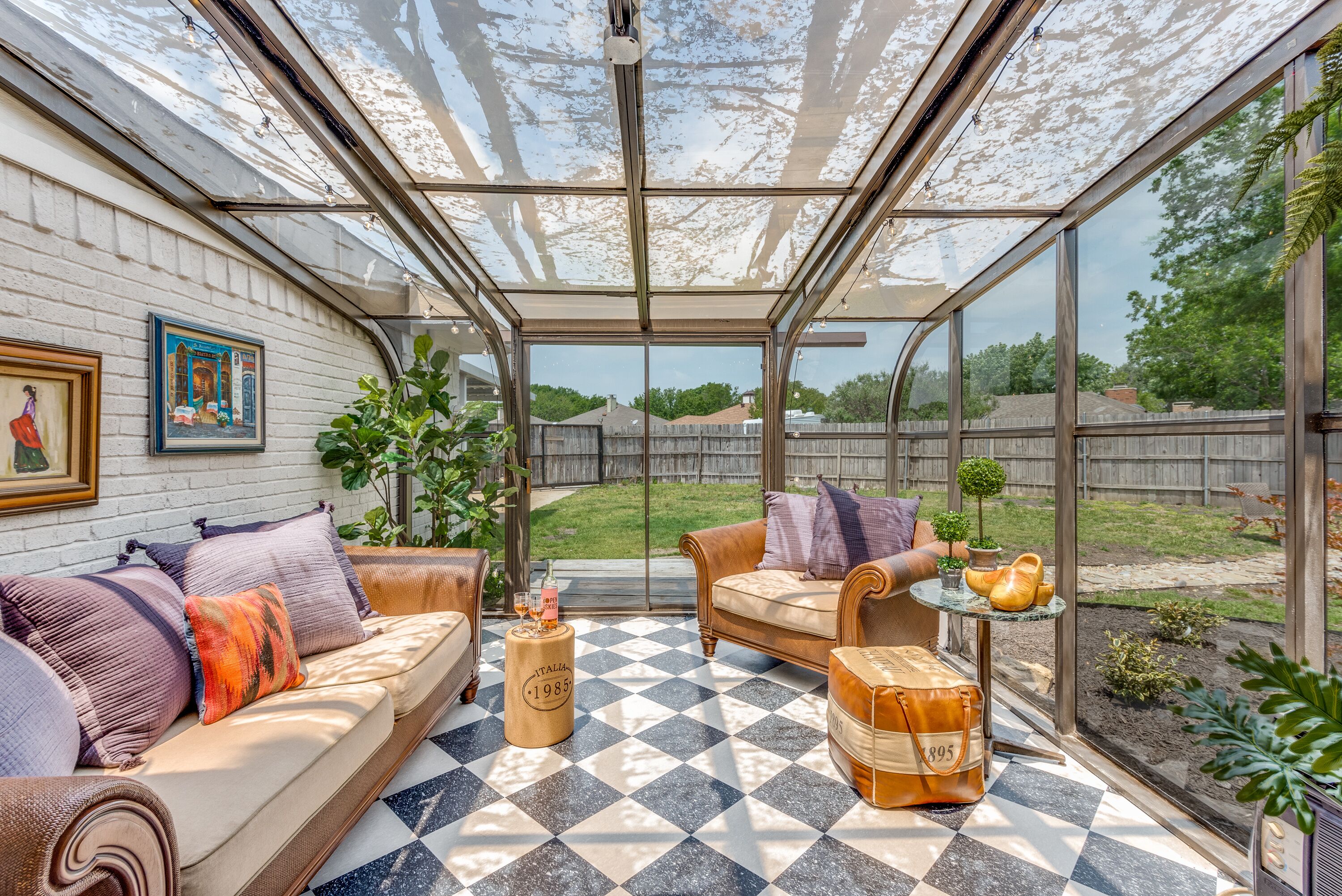 Smart TV, fireplace, video games, foosball