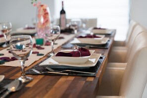 Dining - Luxury villa with private pool, sea view (Blaškovici)