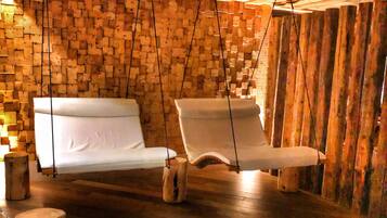 Behandlingsrum til par, sauna, boblebad, dampbad, tyrkisk bad/hammam