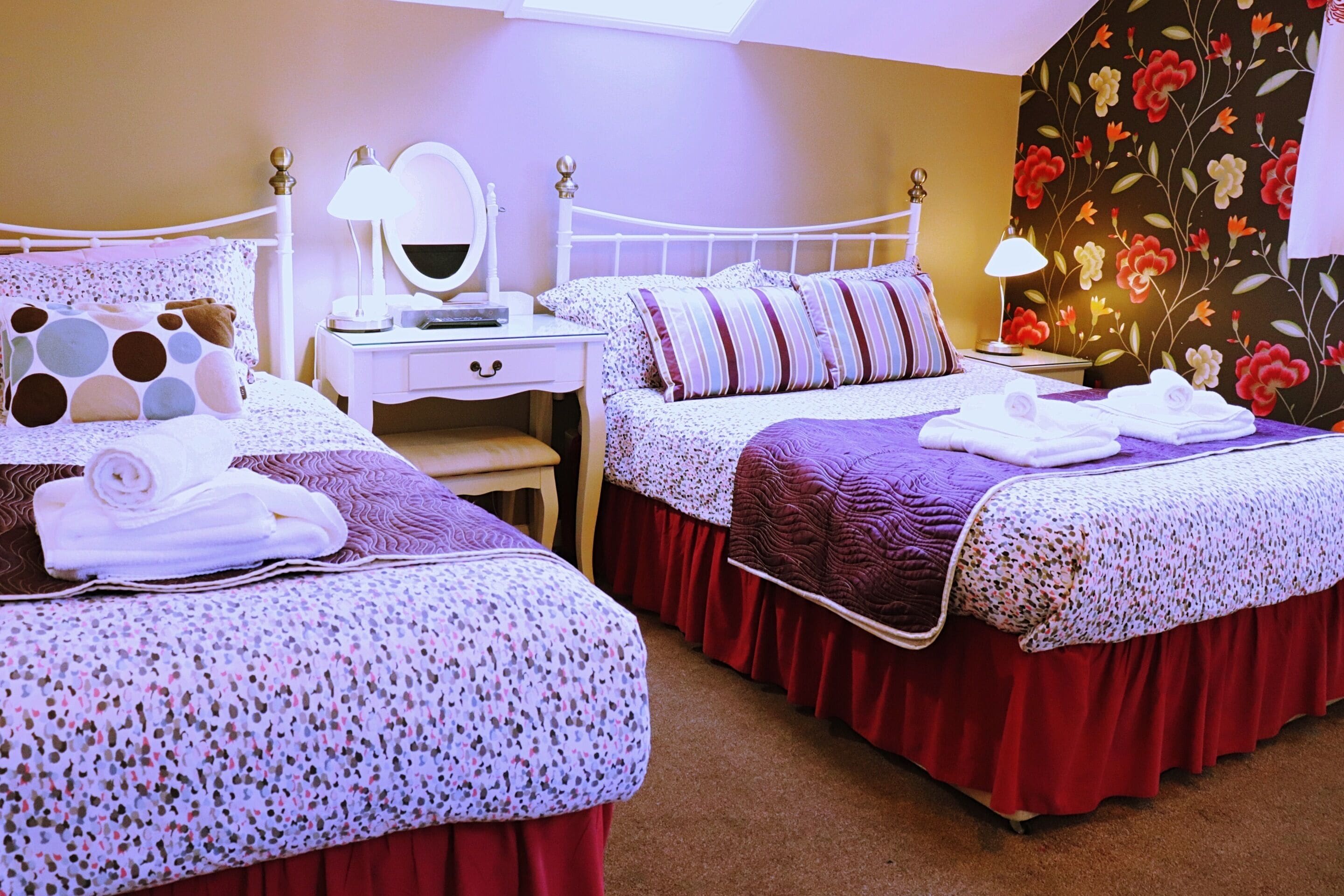 Phòng đôi hoặc 2 giường đơn dành cho gia đình, có phòng tắm riêng (room 15)