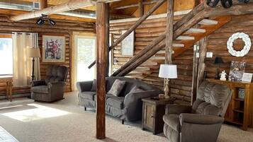 Televisión, chimenea