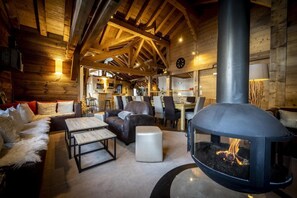 Interior - Chalet, 300m from ski slopes, terrace, tv, 400m², La Plagne (La Plagne)