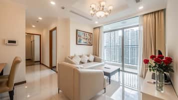 Departamento Deluxe, 2 habitaciones, balcón, vista a la ciudad | Vista desde la habitación