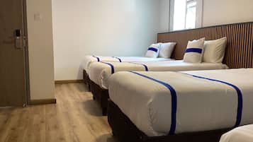 Premium bedding, down comforters, pillowtop beds, desk