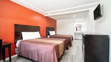 Room 2 Queen Beds | Desk, iron/ironing board, free WiFi, bed sheets