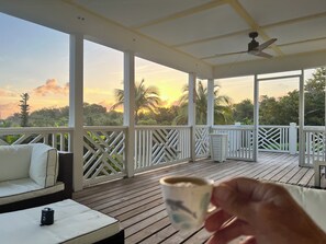 Terrace/patio - Escape House on Green Turtle Cay is the Perfect Island Getaway w/Deep Water Dock (North Abaco)