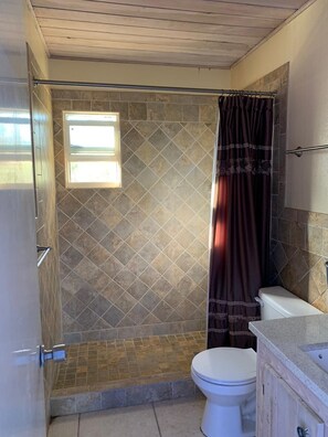 Shower, hair dryer, towels, soap - Escape House on Green Turtle Cay is the Perfect Island Getaway w/Deep Water Dock (North Abaco)