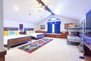 4 bedrooms, iron/ironing board, travel cot, free WiFi