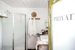 Shower, hair dryer