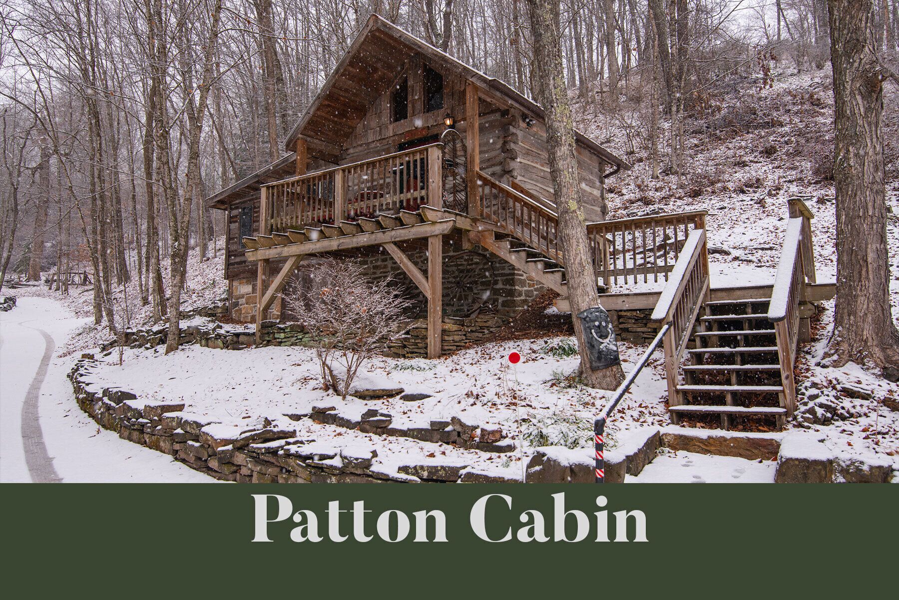 Patton Cabin, 1 Queen Bed, Jetted Tub and Fireplace | Free WiFi, bed sheets