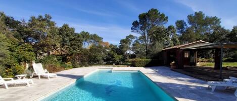 Udendørs pool, opvarmet pool