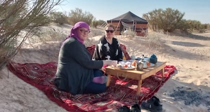 A Private Camp 25 km from Douz Deep in Sahara.
Let your Car in Douz go with Us!