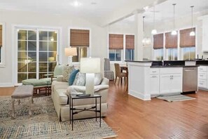 TV, fireplace, offices