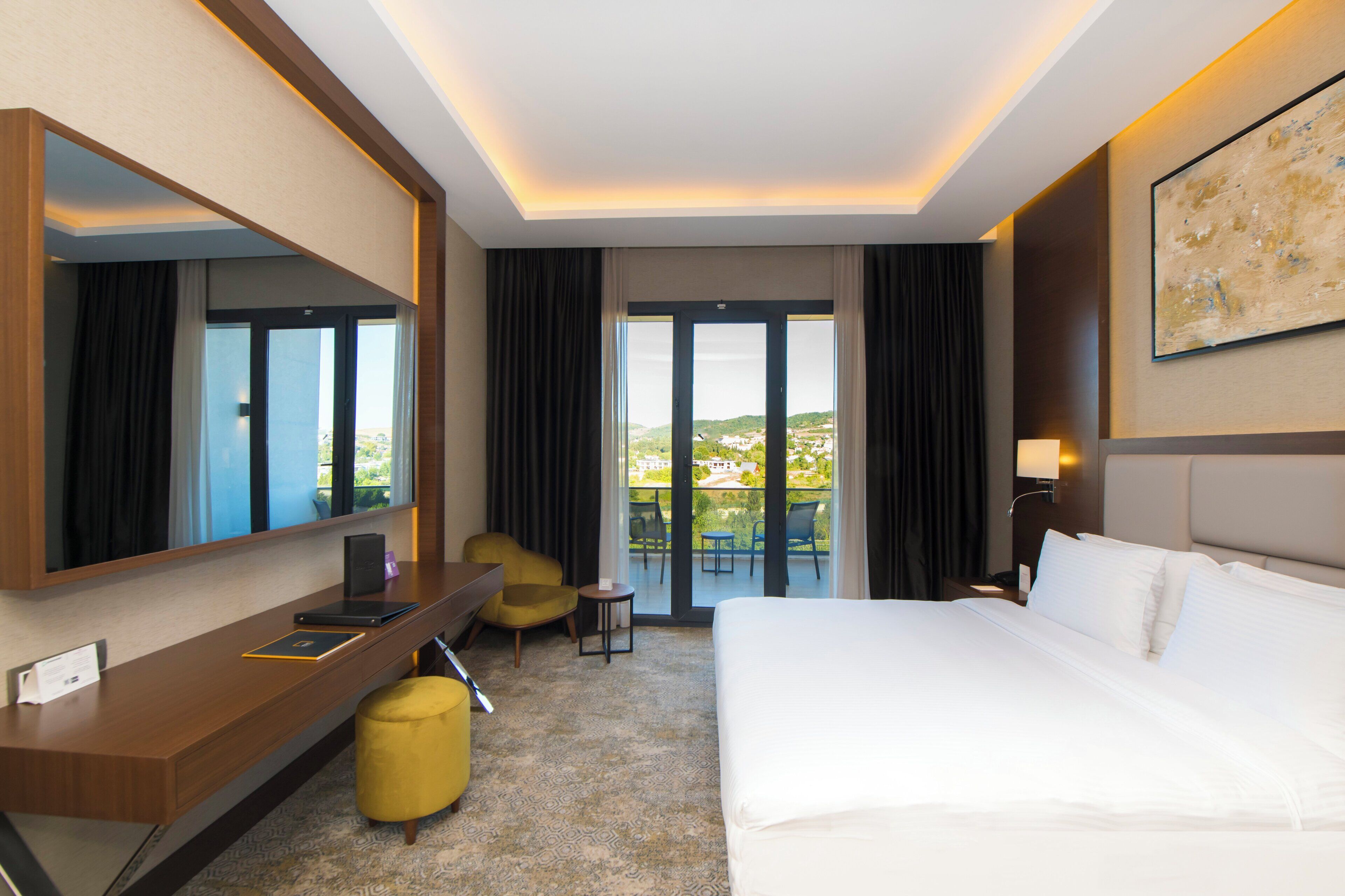 Premium bedding, in-room safe, soundproofing, iron/ironing board