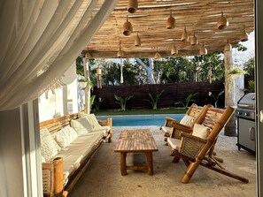 Terrace/patio - Beautiful newly built 2bdr Villa with private pool (Cabarete)