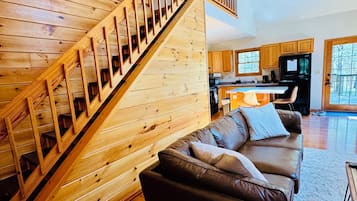 Smart TV, DVD player, books, music library