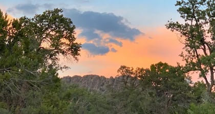 Mountain camping with stunning views