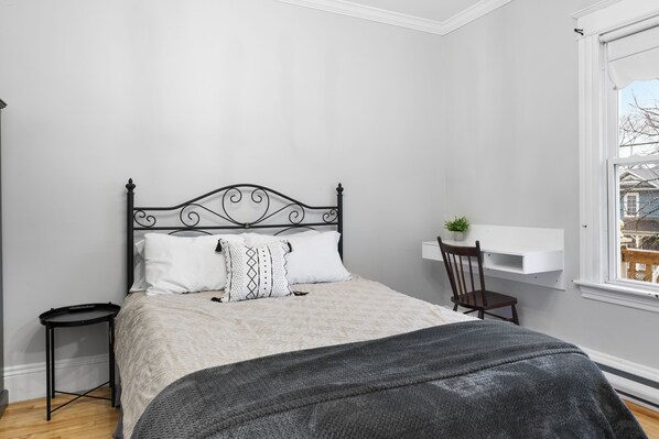 1 bedroom, iron/ironing board, bed sheets