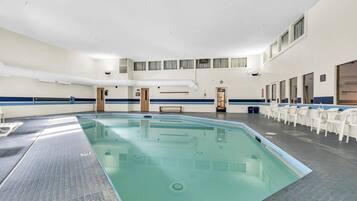 Indoor pool, a heated pool