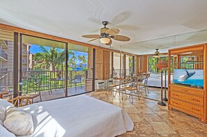 1 slaapkamer, een bureau, een strijkplank/strijkijzer, gratis wifi