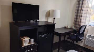 Pillow-top beds, desk, laptop workspace, iron/ironing board