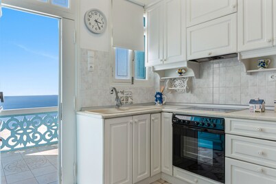 Holiday Home 'Olympos Blue' with Sea View, Wi-Fi and Air Conditioning