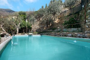 Pool - Apartment 'Ca' Dû Massunin' with Sea View, Wi-Fi and Air Conditioning (Recco)
