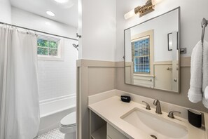 Hair dryer, towels