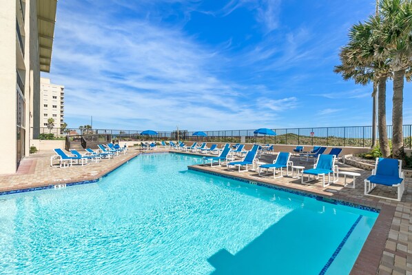 Indoor pool, a heated pool