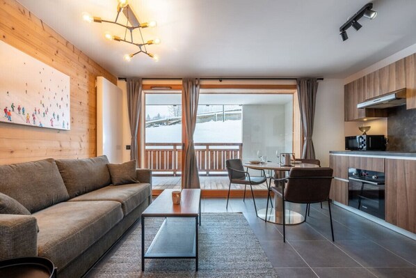 TV, stereo - Freney · Lovely New Apartment in Town Center (Les Houches)