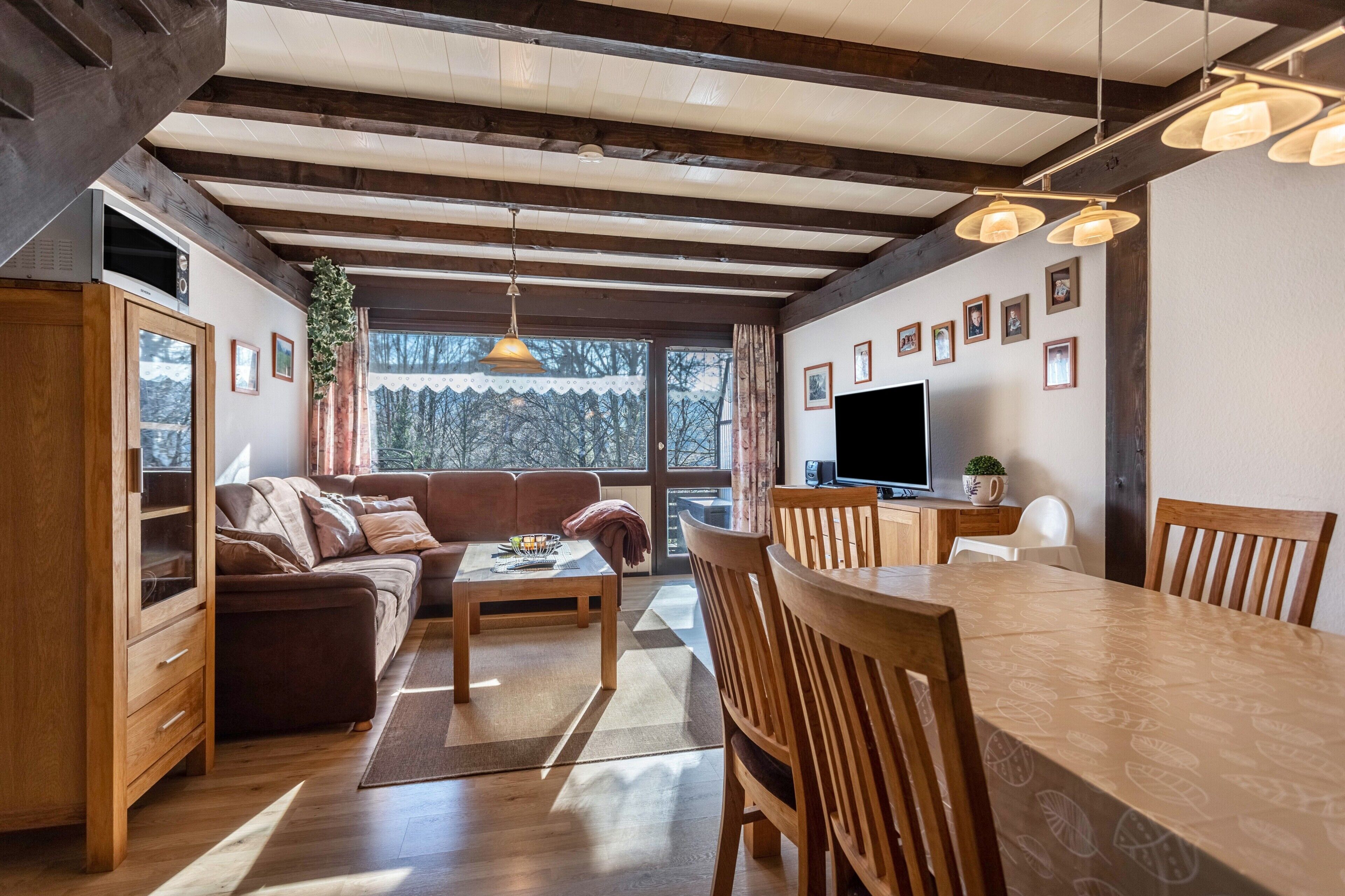 TV, DVD player, ping pong, stereo