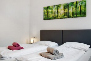 1 camera, Wi-Fi gratuito, lenzuola